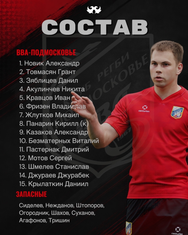 Состав &laquo;ВВА-Подмосковье&raquo; на матч против &laquo;Красного Яра&raquo; 15 мая