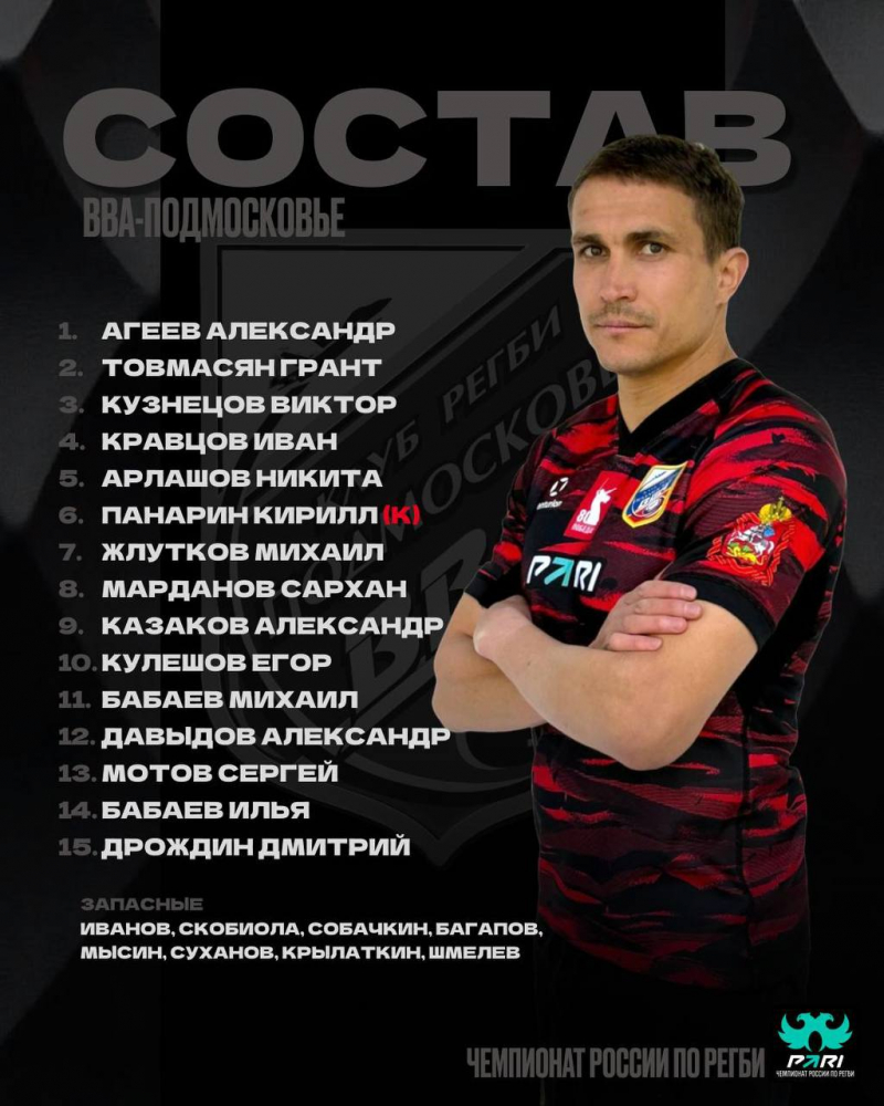 Анонс состава &laquo;ВВА-Подмосковье&raquo; на матч против &laquo;Динамо-Москва&raquo;
